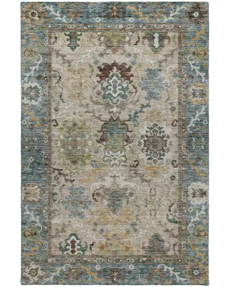 Silk Road SR5 Aqua 10'x14' Area Rug