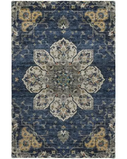 Silk Road SR6 Navy 10'x14' Area Rug