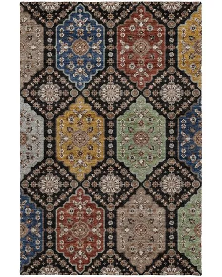 Silk Road SR7 Black 10'x14' Area Rug