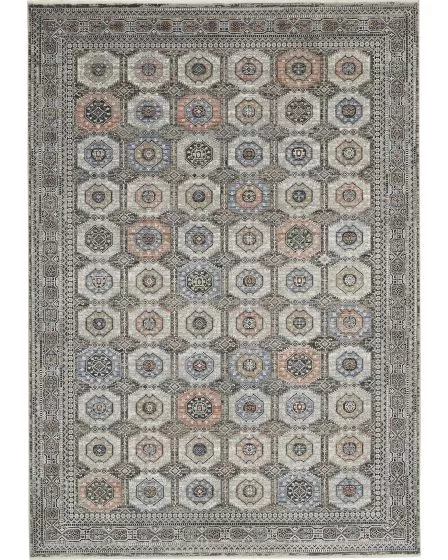 Starry Nights STN09 Grey/Navy 5'3"x7'3" Area Rug