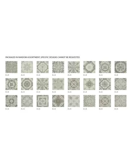 Tangier Decos Taupe Mix Porcelain Tile