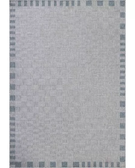 Topanga TOP-07 Silver/Blue Area Rug