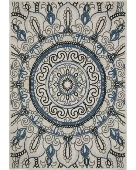 Torrey 72j Beige/Blue Area Rug