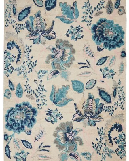 Tranquil TRA02 Ivory/Light Blue Area Rug