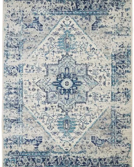 Tranquil TRA06 Ivory/Light Blue Area Rug