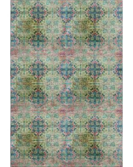 Trevi TV16 Green Area Rug