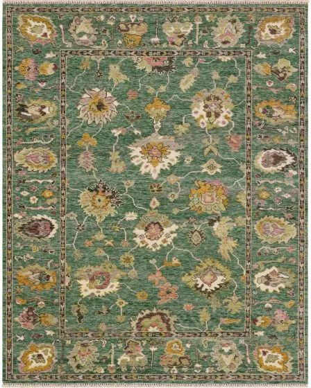 Percival Tristan Teal 9'x12' Area Rug