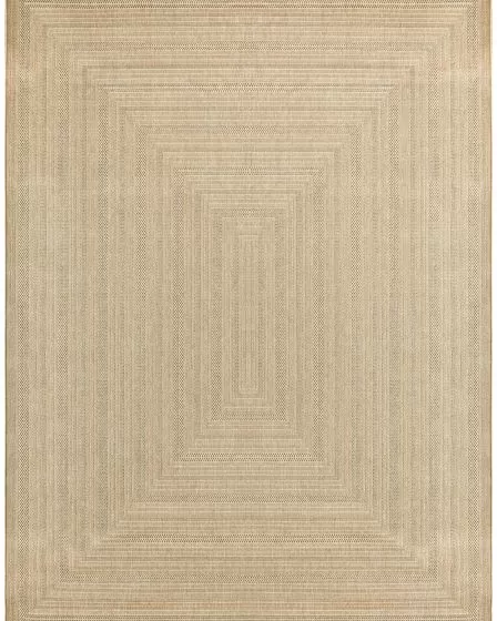 Tulum TLM04 Taupe Grey 10'x14' Area Rug