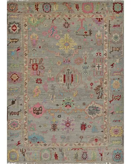 Utopia Juno Silver Multi 5'6"x8'6" Area Rug