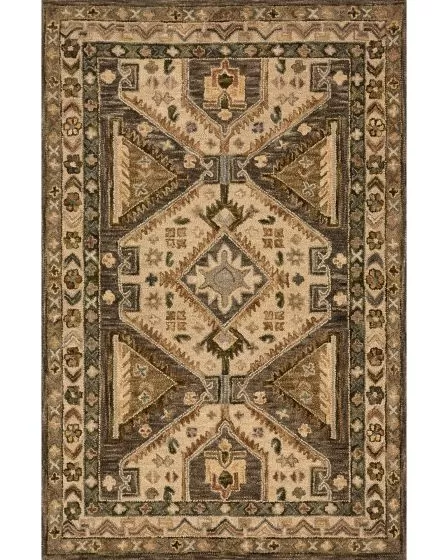 Victoria VK-07 Walnut/Beige Area Rug