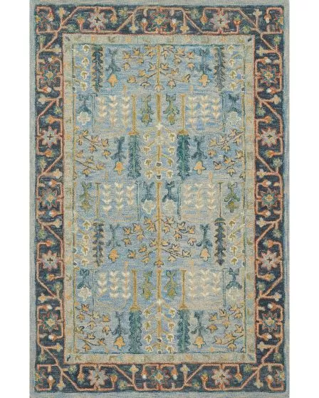 Victoria VK-12 Lt Blue/Dk Blue Area Rug