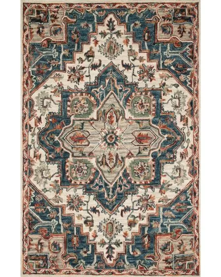 Victoria VK-16 Blue/Red Area Rug