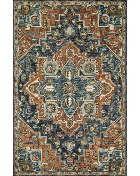 Victoria VK-16 Rust/Multi Area Rug