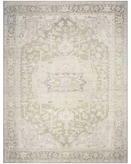 Vintage Washables VWS08 Green 4'x6' Area Rug