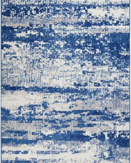 Whimsicle WHS06 Ivory Navy Area Rug