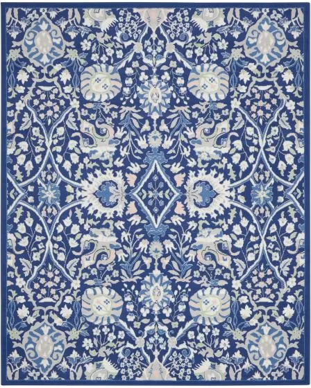 Whimsicle WHS10 Navy Multicolor Area Rug