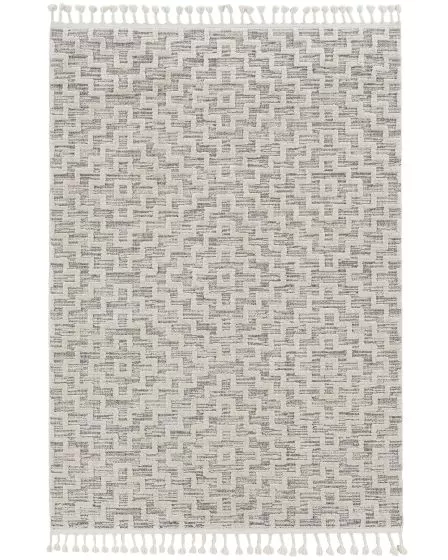 Willow 1104 Ivory Grey Geo Area Rug