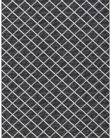 York YO1 Black Area Rug