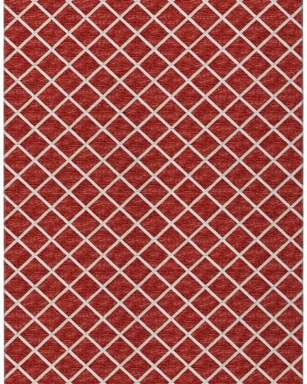 York YO1 Red Area Rug