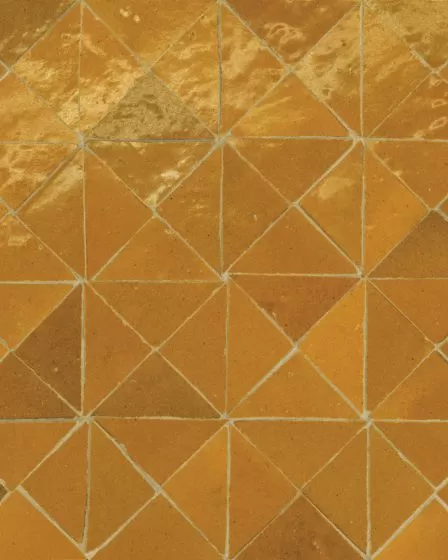 Zagora Caramel Glossy Glazed Ceramic Triangle Mosaic Tile