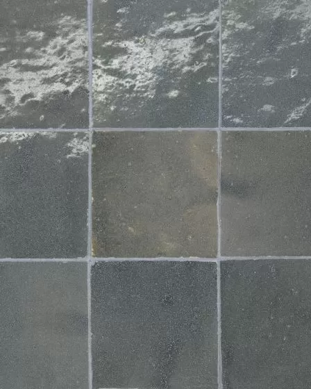 Zagora Charcoal Glossy Glazed Ceramic 4x4" Field Tile