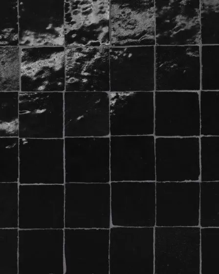 Zagora Nero Glossy Glazed Ceramic 2"x2" Mosaic Tile