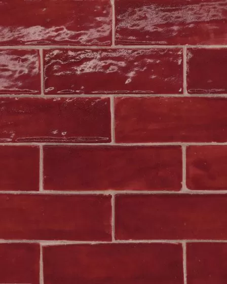Zagora Rouge Glossy Glazed Ceramic 2"x6" Field Tile