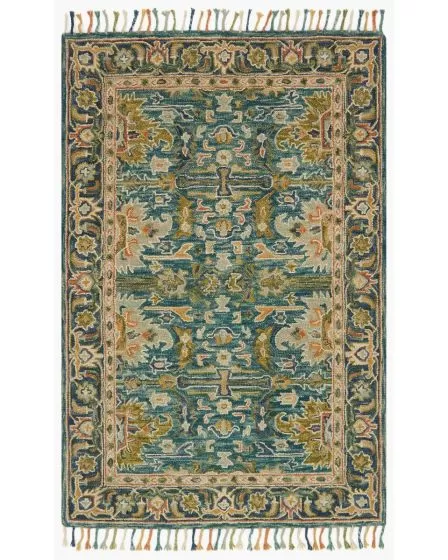 Zharah ZR-12 Blue/Navy Area Rug