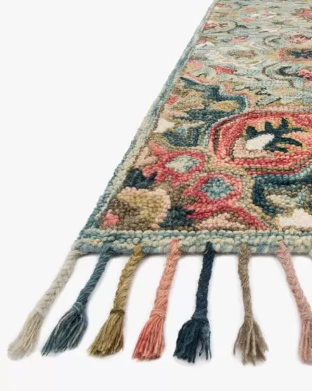 Zharah ZR-13 Light Blue/Multi Area Rug