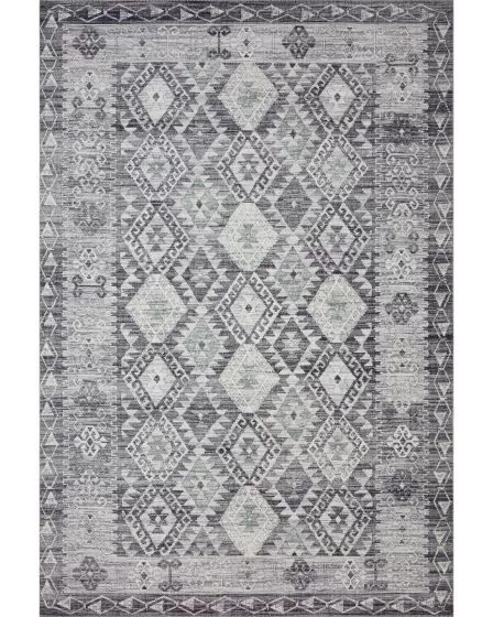 Zion ZIO-03 Charcoal/Slate Area Rug
