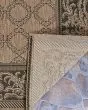Recife Garden Lattice Cocoa/Black Area Rug