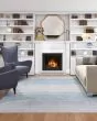 Siena Ombre Blue/Gold/Ivory Area Rug