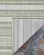 Recife Gazebo Stripe Sage Leaf/Ivory Area Rug