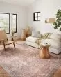 Adrian ADR-02 Rust/Denim Area Rug