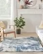 American Manor AMR03 Blue/Ivory 3'11"x5'11" Area Rug