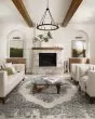 Annie ANN-02 White/Black Area Rug