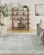 Astra Machine Washable ASW16 Teal Beige Rug