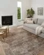 Billie BIL-04 Aqua/Rust Area Rug