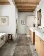 Billie BIL-04 Aqua/Rust Area Rug