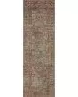 Billie BIL-04 Aqua/Rust Area Rug