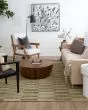Bobby Berk Broken Stripe Moss Area Rug