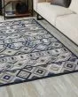 Calla 6921 Grey/Blue Aztec Area Rug