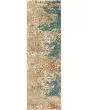 Carson 9654b Blue/Orange Area Rug