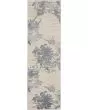 Ck005 Enchanting ECH01 Ivory/Grey/Blue Area Rug
