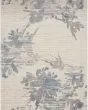 Ck005 Enchanting ECH01 Ivory/Grey/Blue Area Rug