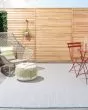 Courtyard COU01 Ivory Blue Area Rug