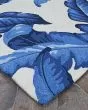 Covington Palm Leaves Blue Area Rug