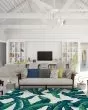 Covington Palm Leaves Green Area Rug