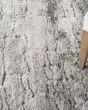 Dreamy Shag DRS01 Ivory/Charcoal Area Rug