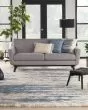 Dreamy Shag DRS10 Light Blue Grey Area Rug